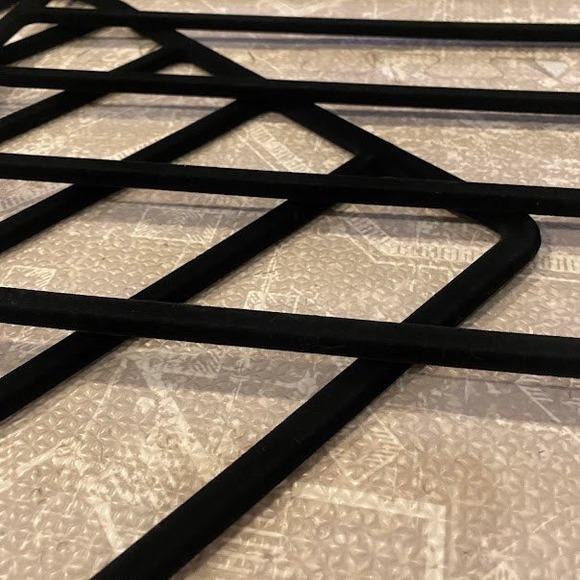 Set of 2 Black Velvet Multi Tier Pant Hangers Space Saving 5 Tier Organizer - Picture 2 of 3